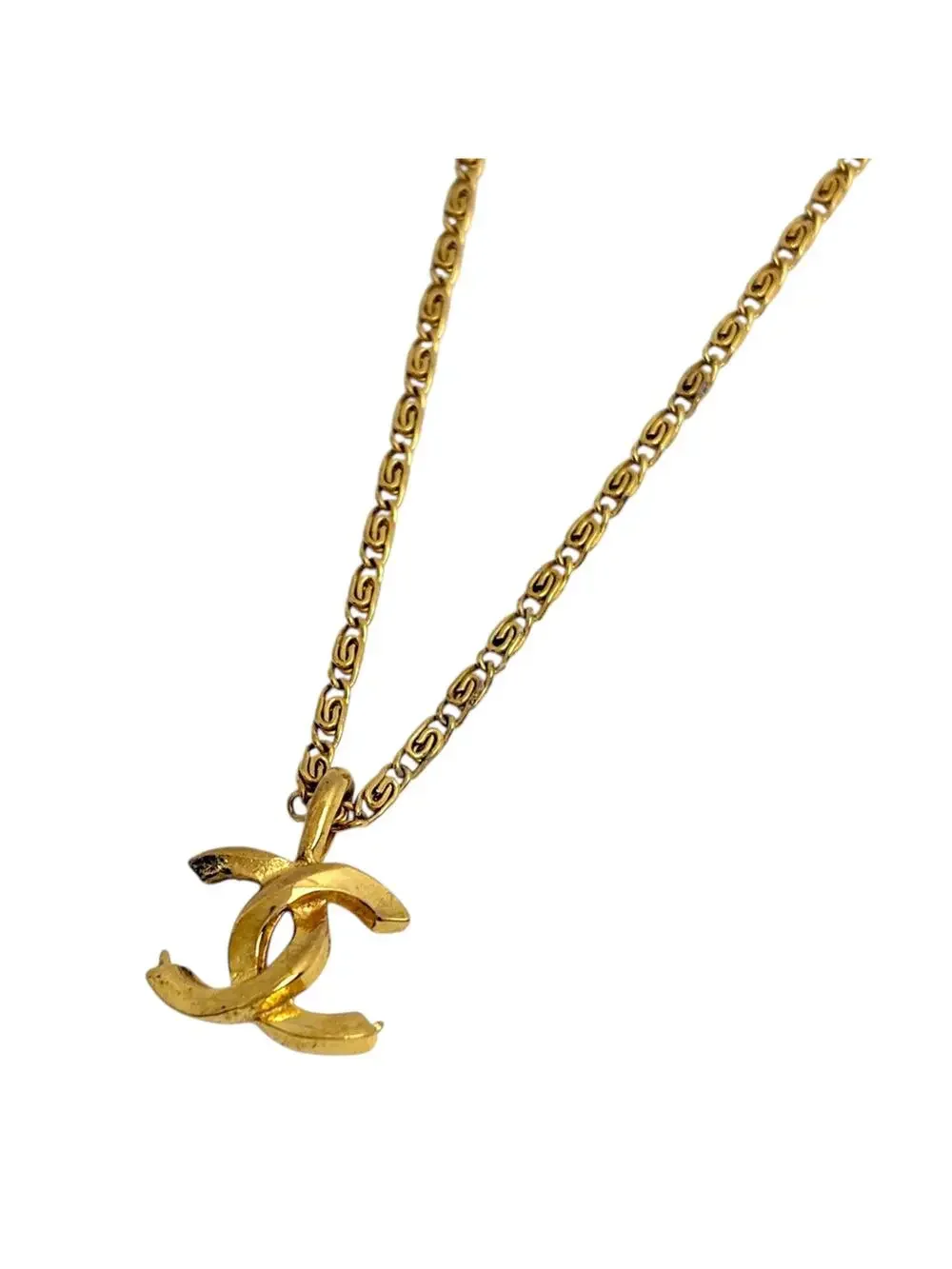 Chanel Cc Logo Pendant Necklace Metal #327524C99B